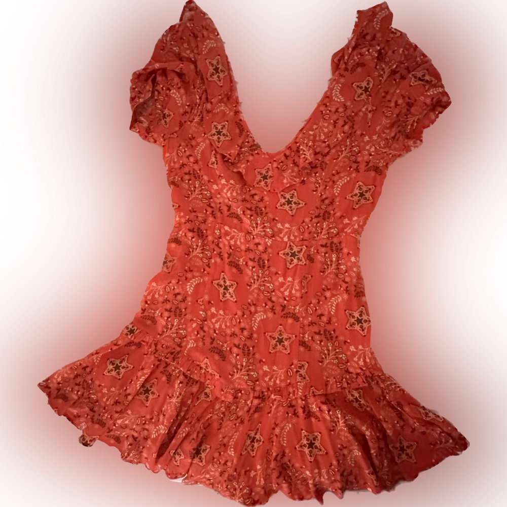 Spell & the Gypsy: Flirty Western Style Red Bandana Print Mini Dress